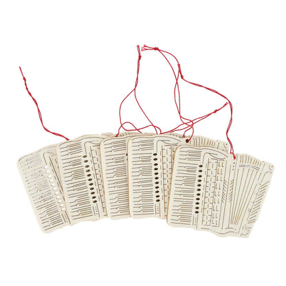 5er-Set Pappelholz-Anhänger