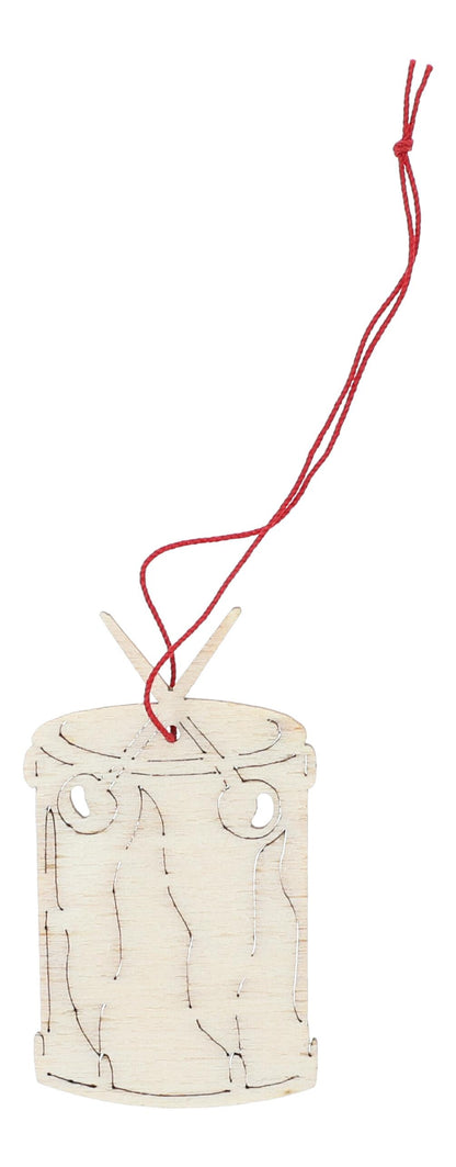 5er-Set Pappelholz-Anhänger