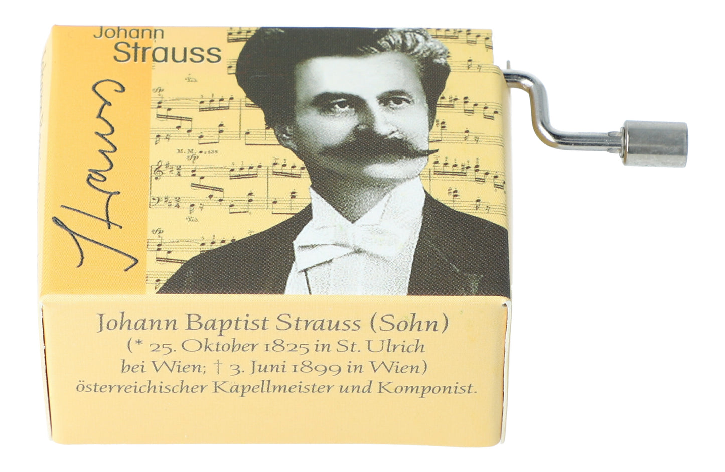 Spieluhren mit Komponisten-Motiv und passenden Melodien