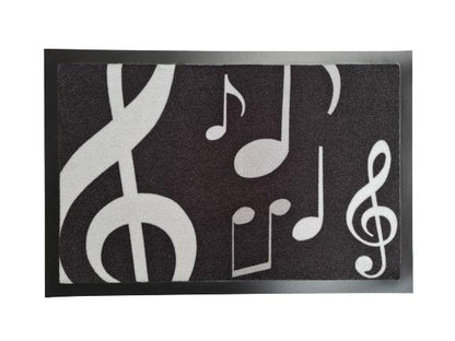 Doormat with musical note or piano print