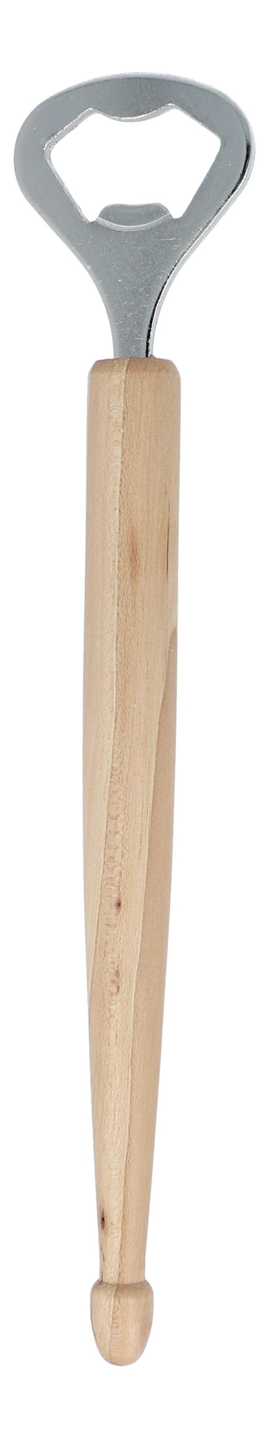 Drumstick bottle opener with sturdy wooden handle, stick, mallet