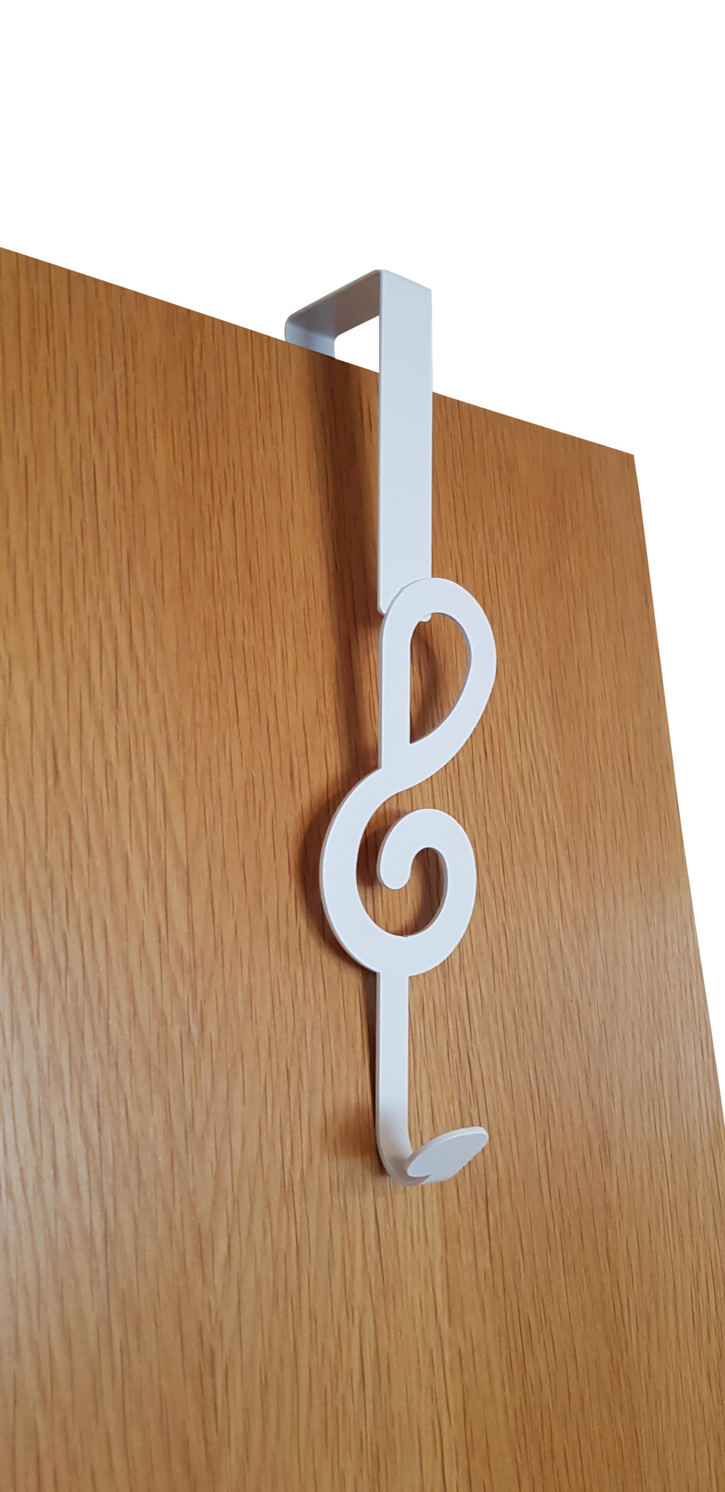 treble clef door coat hook