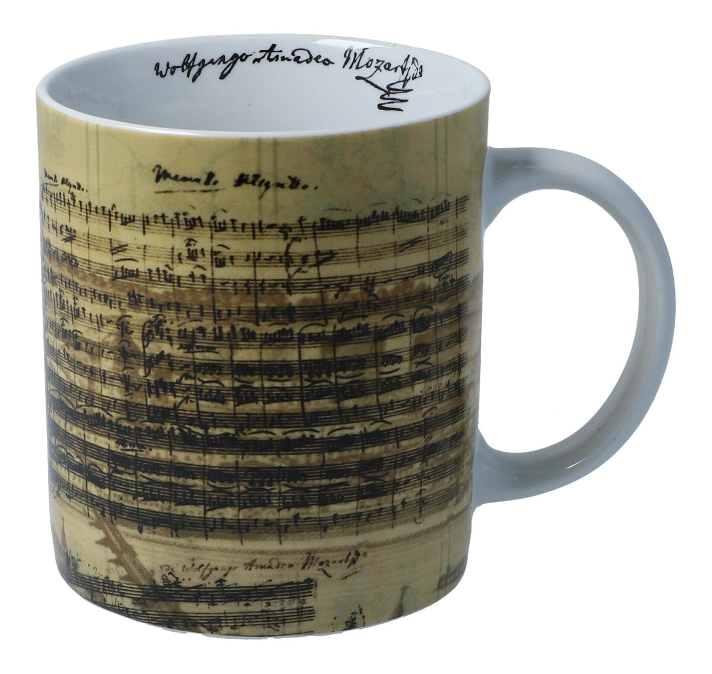 Mug with various composers' facsimiles