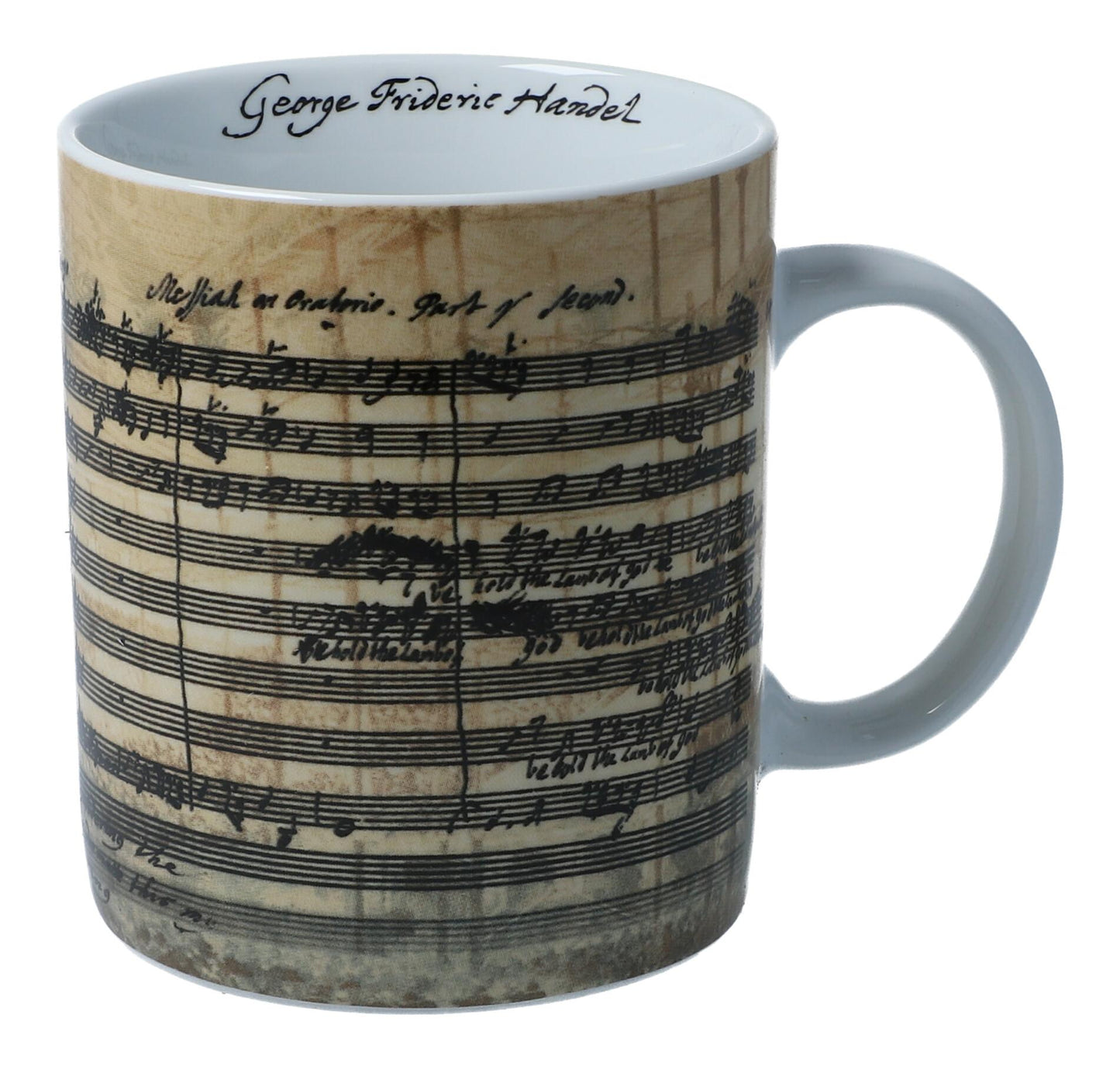 Mug with various composers' facsimiles