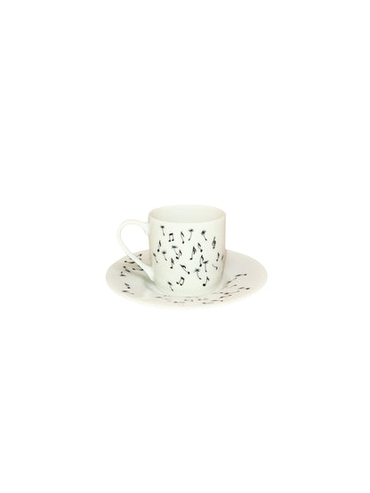 Espresso set Dandelion with notes, 2-piece