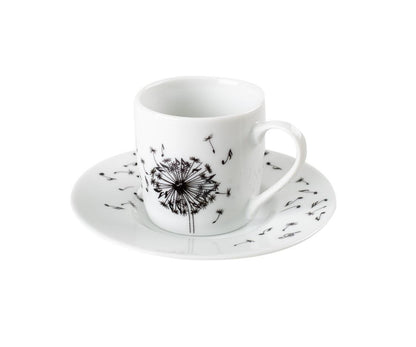 Espresso set Dandelion with notes, 2-piece