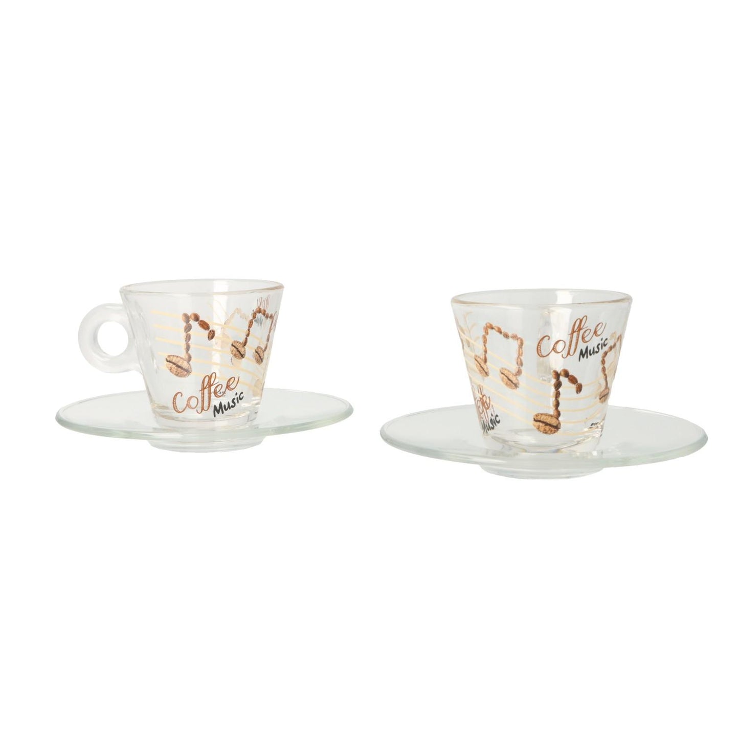 Set of 2 espresso place settings “Coffee Music”