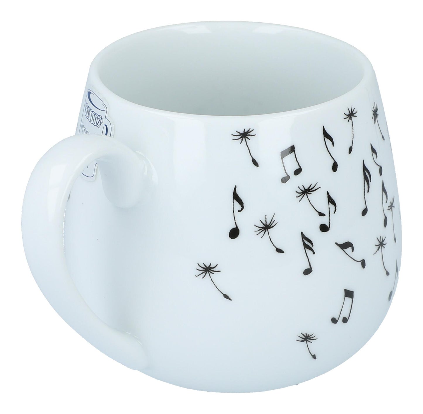 Cuddly Mug Dandelion with Notes, Handle Mug