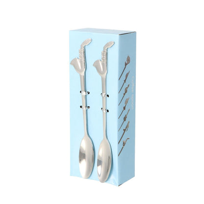 Espresso spoons made of stainless steel, various designs