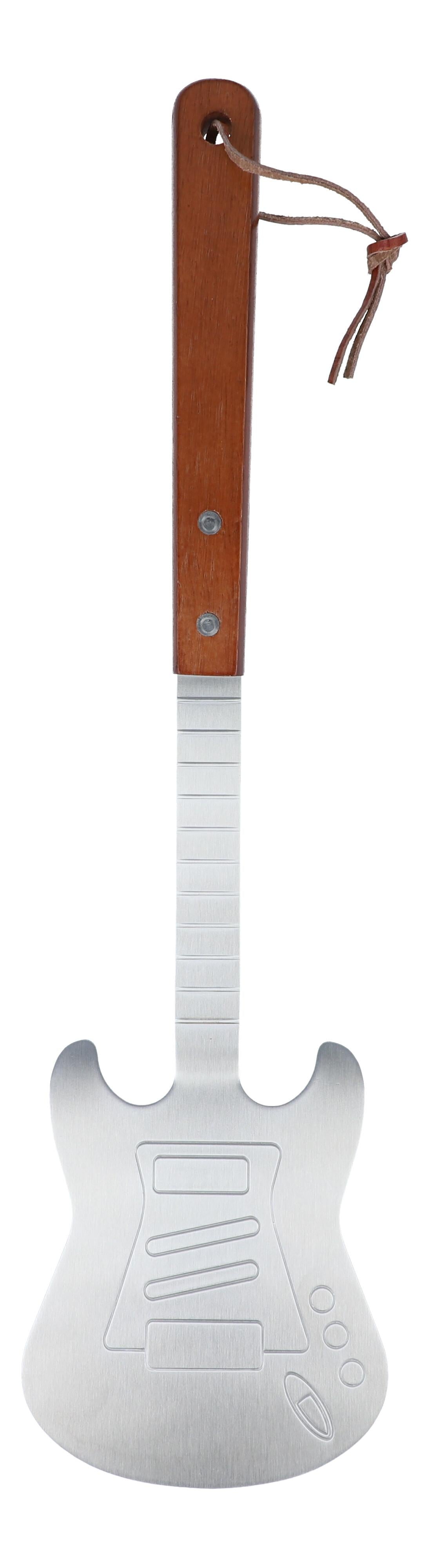 Electric Guitar Grill Turner with Wooden Handle, BBQ