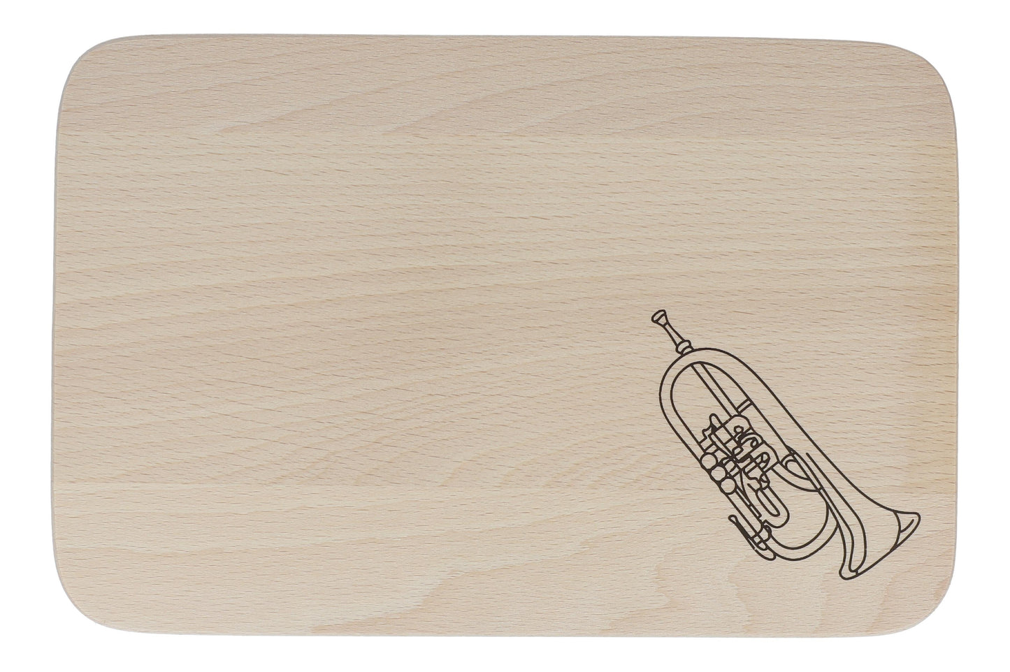 Cutting board printed with instruments