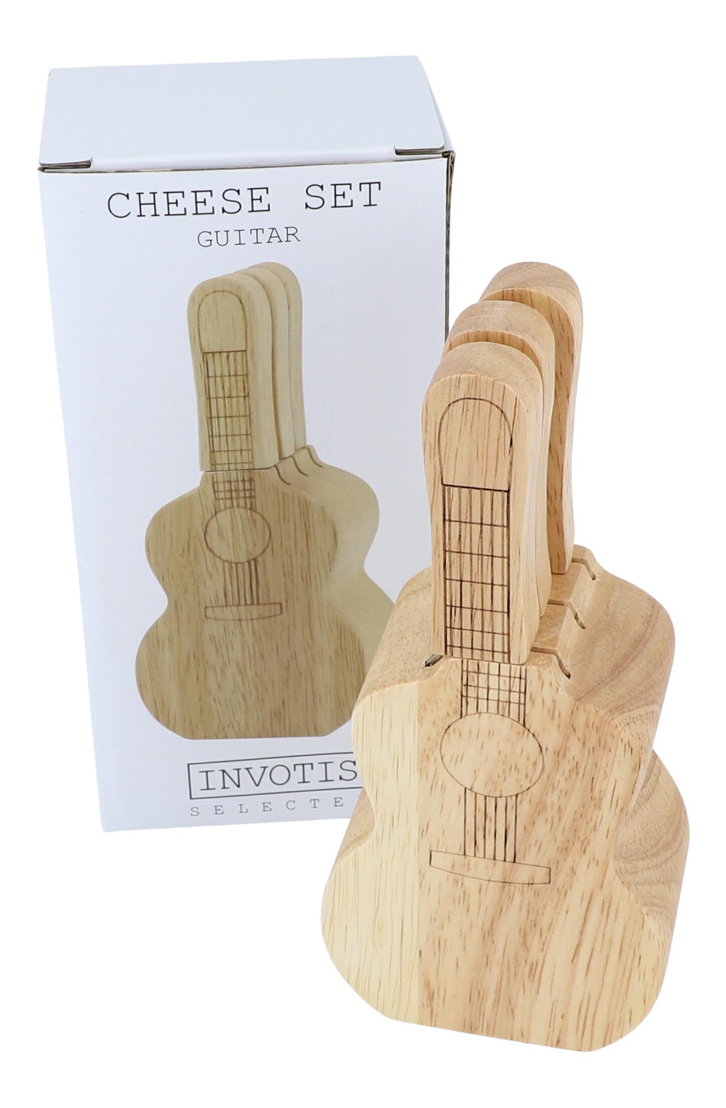 Guitar Cheese Knife Block, Cheese Knife, Fork, Concert Guitar, Set