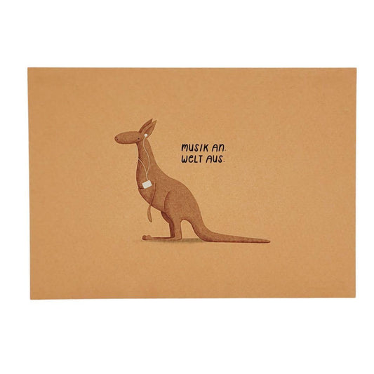 Postcard Music on. World off. (Kangaroo)