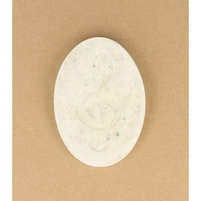 Salzseife Limette mit eingeprägtem Violinschlüssel