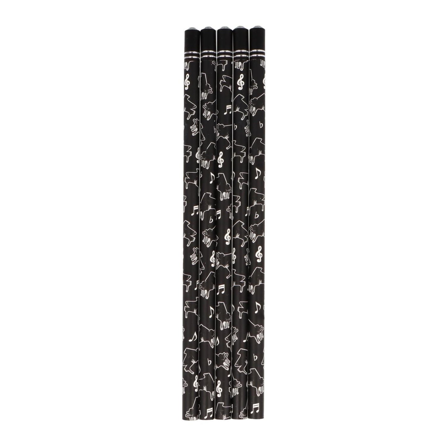 Pencils in black with instruments and decorative gemstone