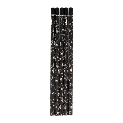 Pencils in black with instruments and decorative gemstone