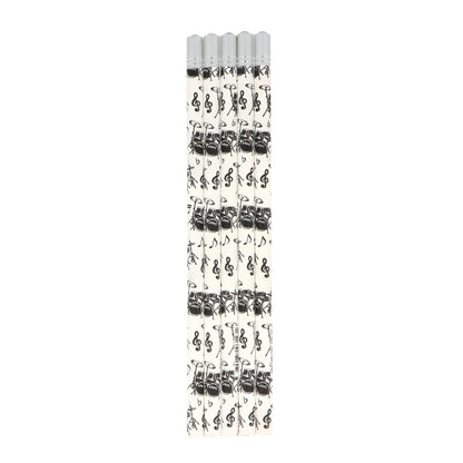 Pencils in white with instruments and decorative gemstone