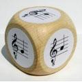 Note Cube for Guitar, g to d', Classical Guitar