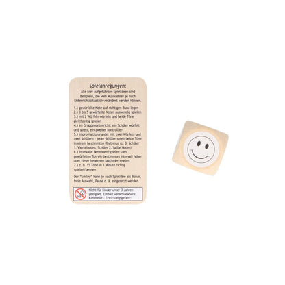 Notenwürfel für Gitarre, g bis d', Konzertgitarre