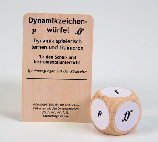 Dynamikzeichen-Notenwürfel, Notenlehre