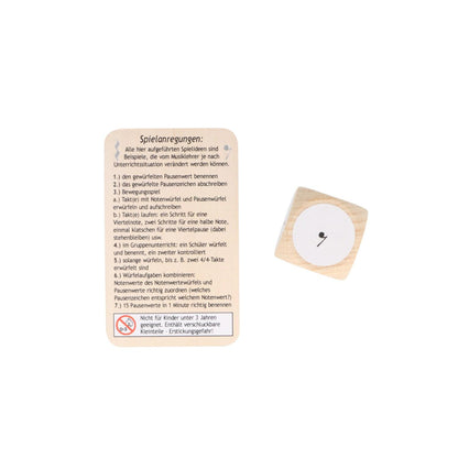 Pausenwürfel, Notenlehre