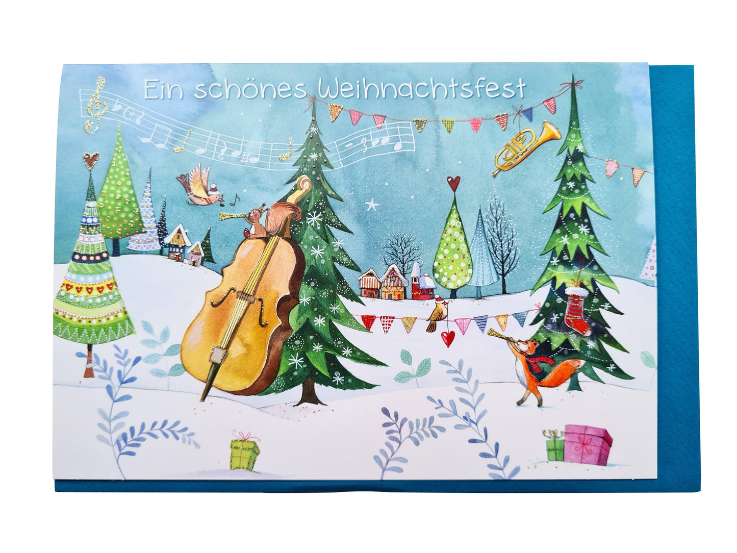 Doppelkarte Ein schönes Weihnachtsfest