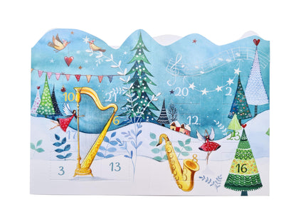 Double Card Advent Calendar Musical Christmas