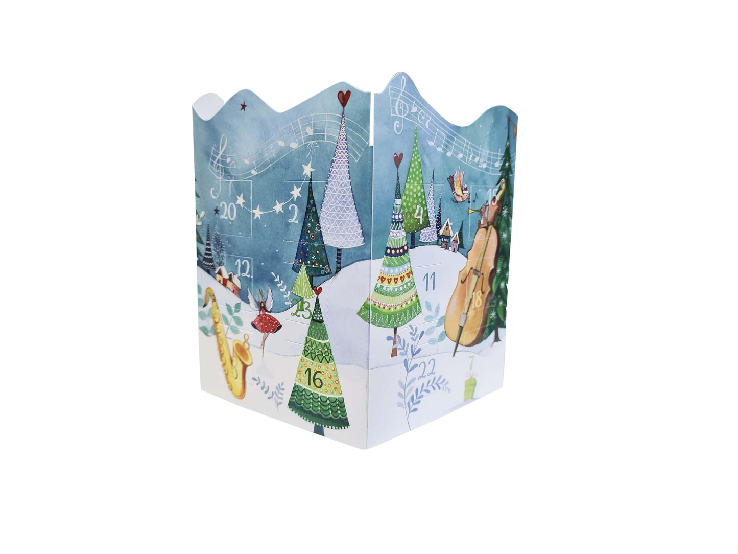 Double Card Advent Calendar Musical Christmas