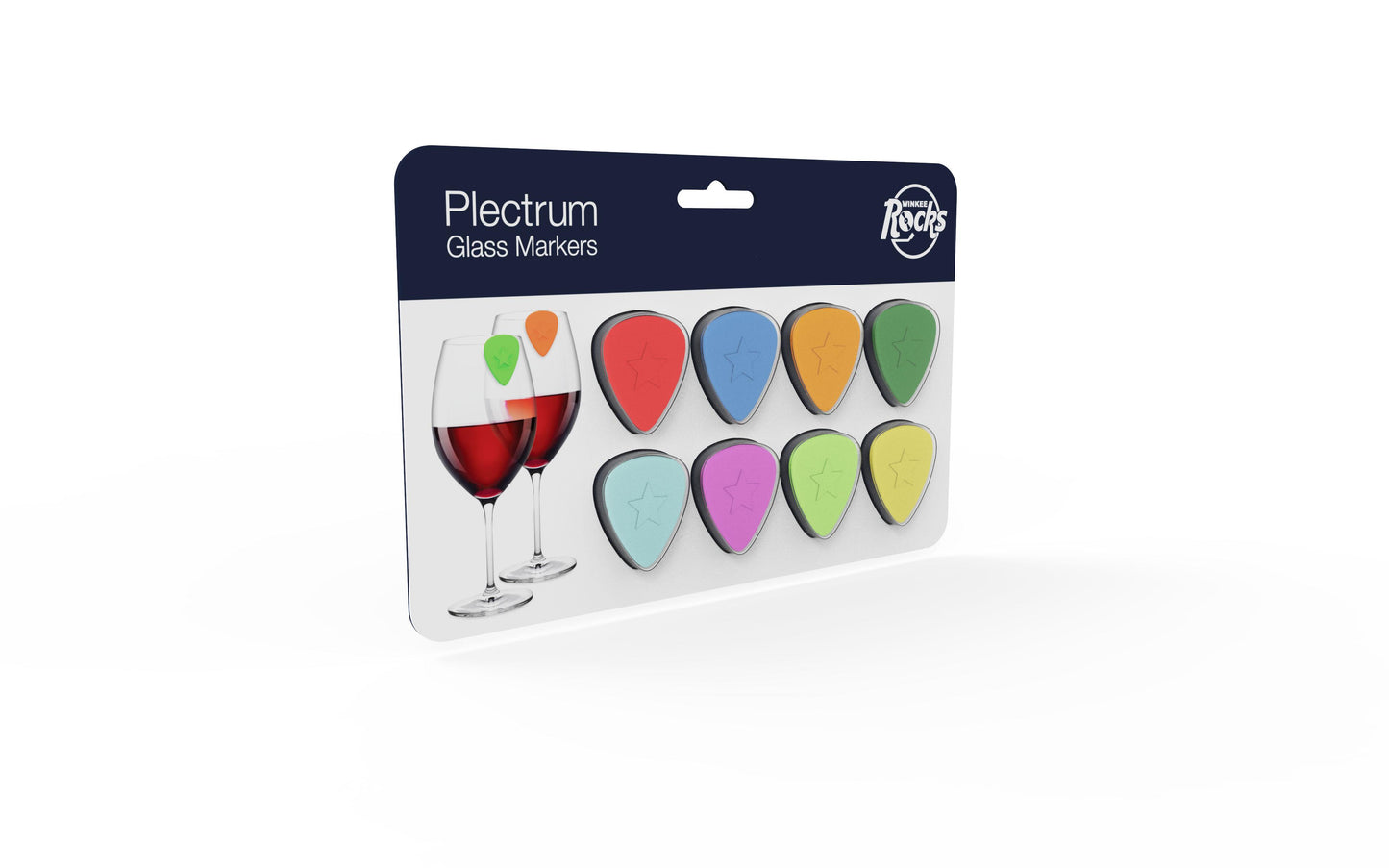 Plectrum Glass Marker Set of 8