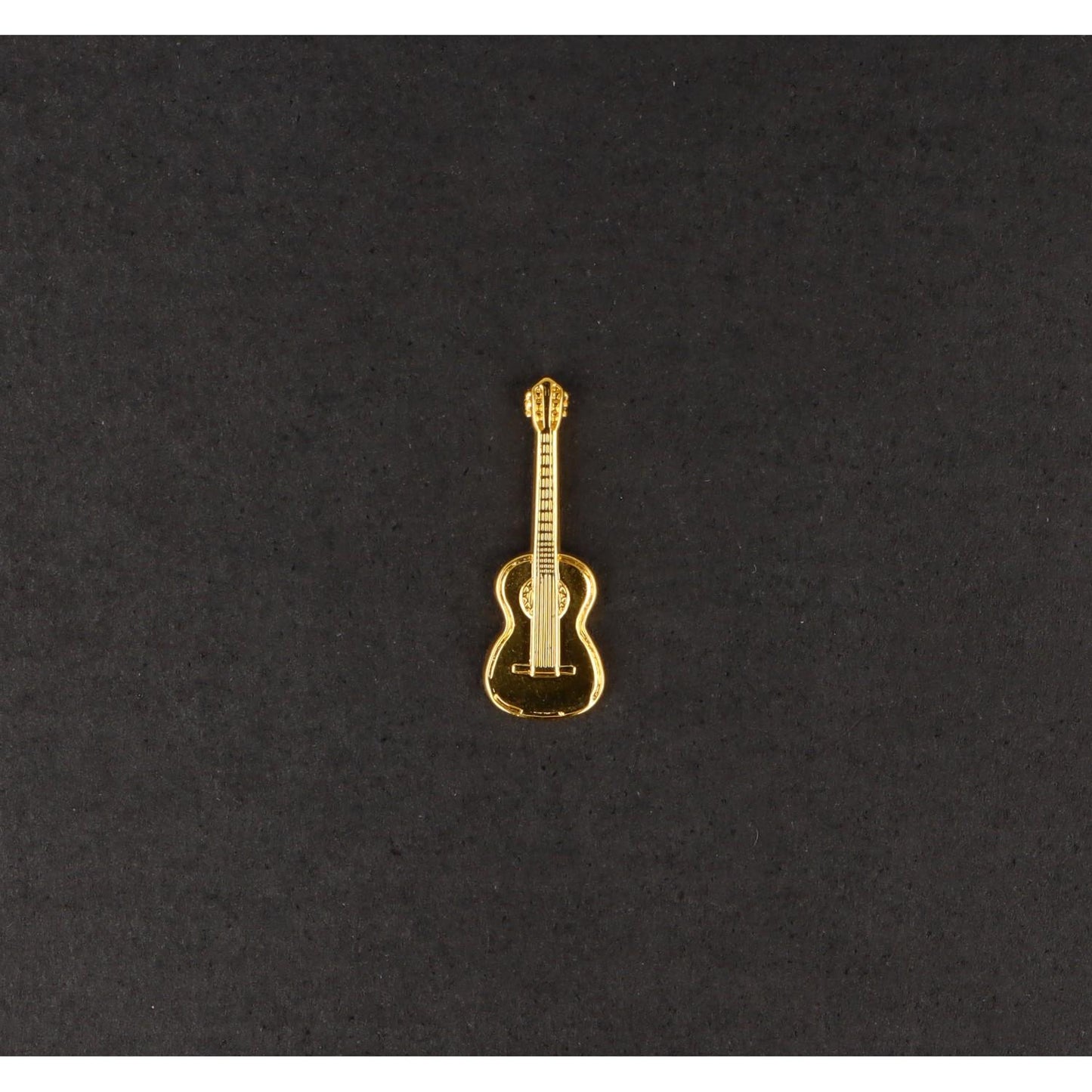 Concert guitar pin, silver-plated or gold-plated