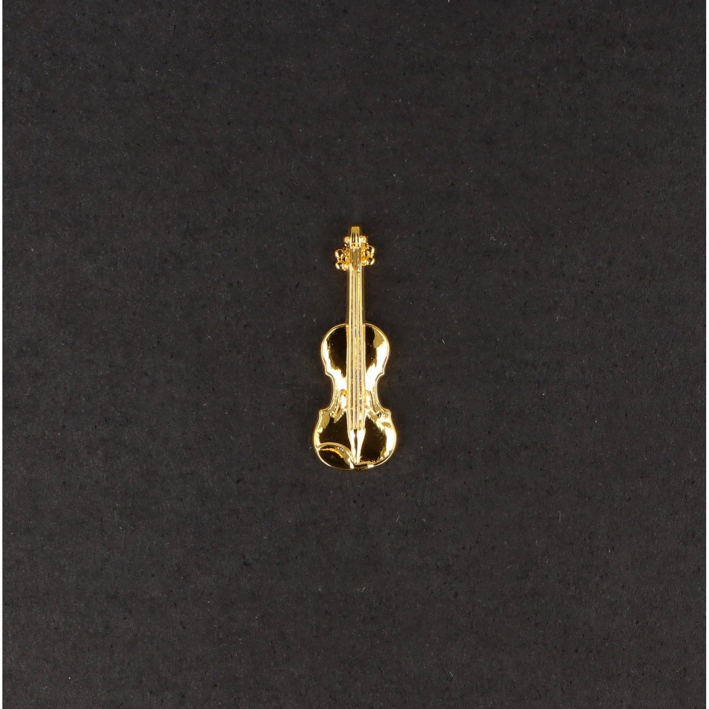 Violin pin, silver-plated or gold-plated