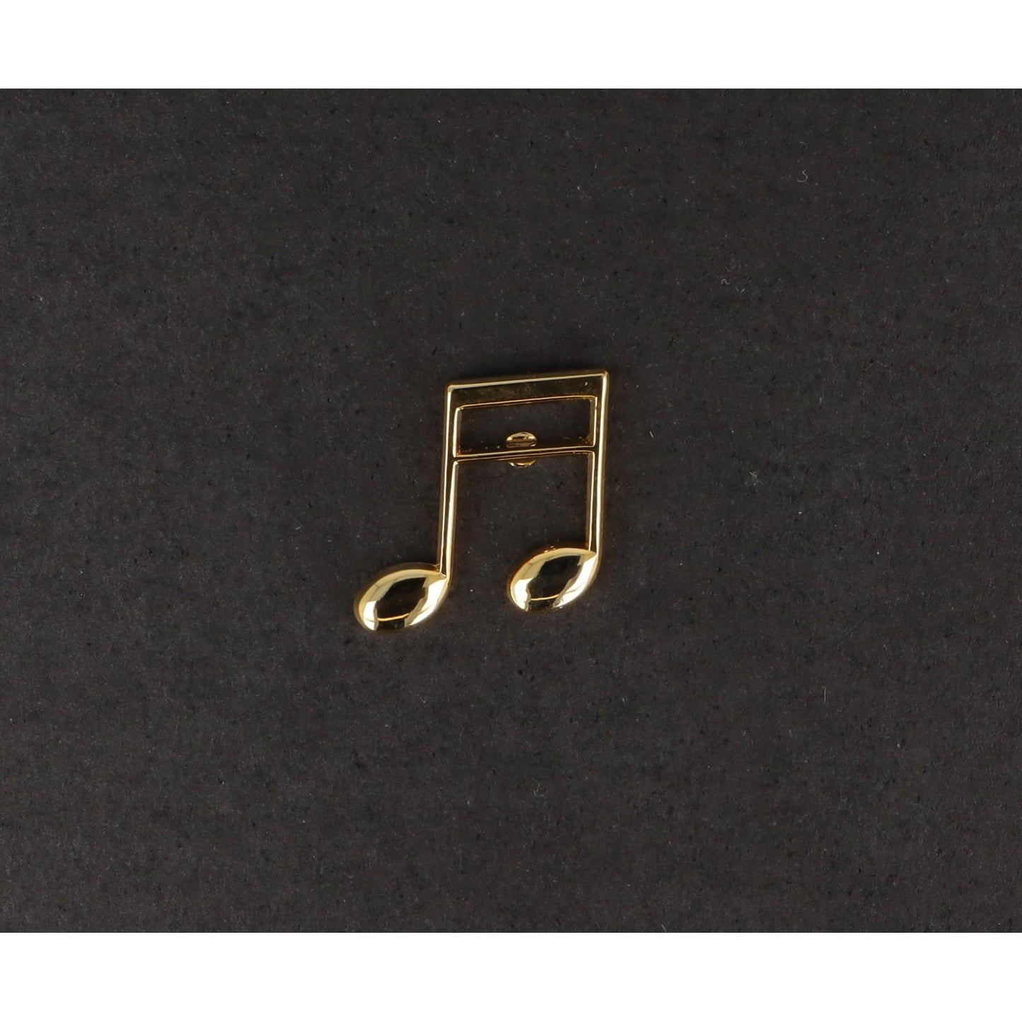 16th note pin, sixteenth note, silver-plated or gold-plated