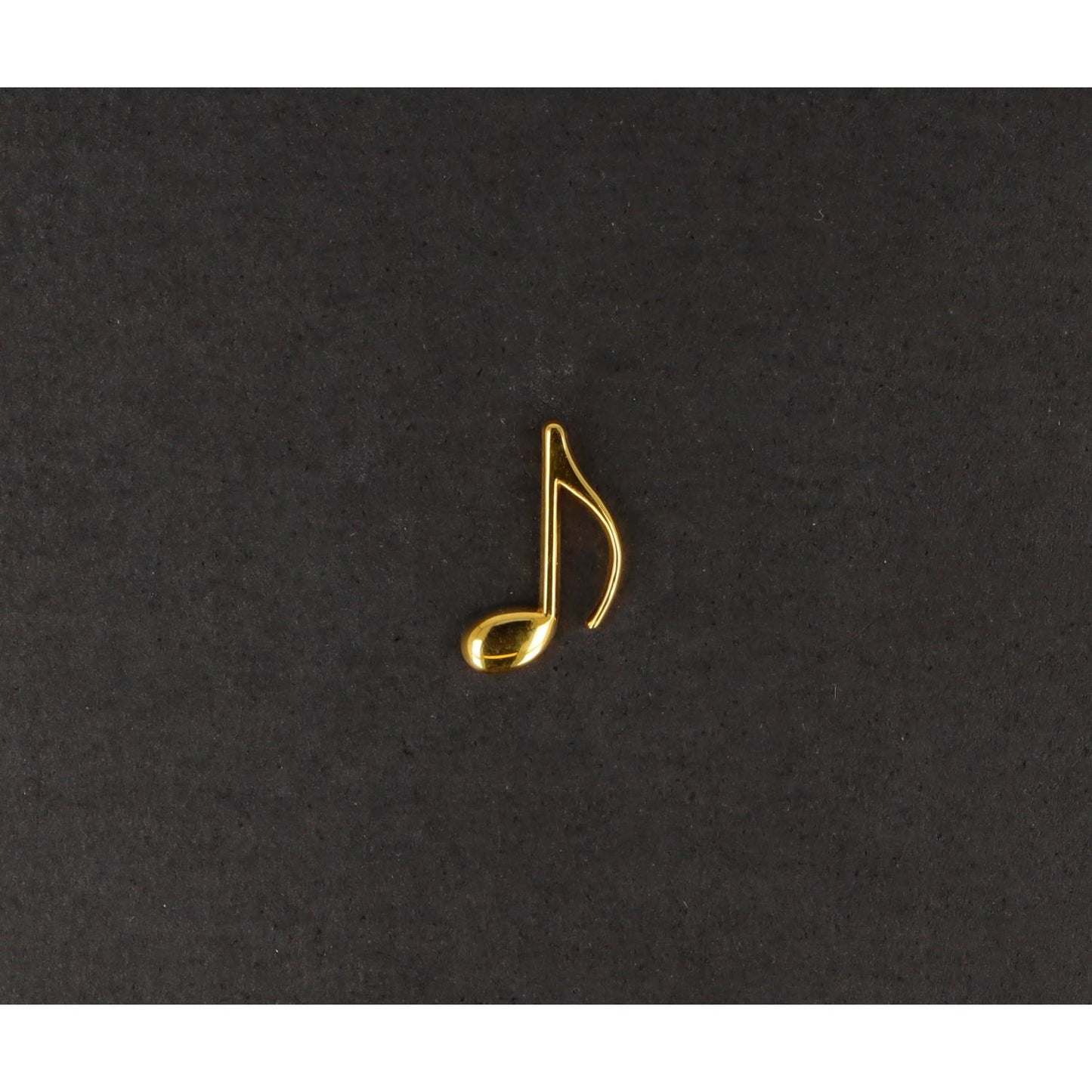 Eighth note pin, silver-plated or gold-plated