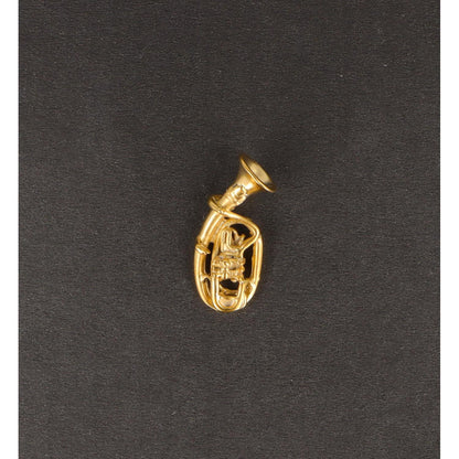 Tenor horn pin, silver-plated or gold-plated, brass music