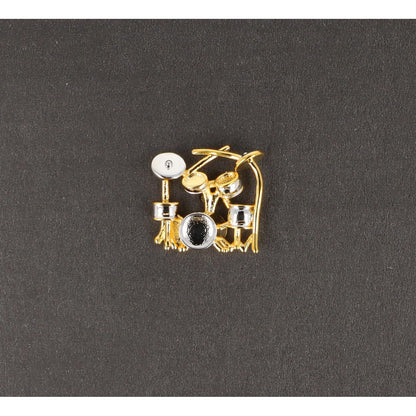 Drum pin, silver-plated or gold-plated