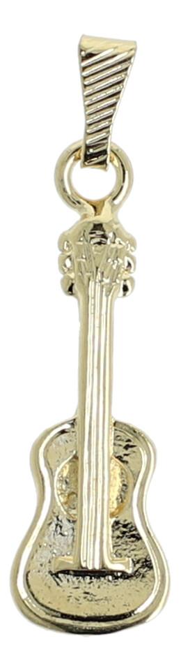 Concert guitar pendant, gold-plated. Without chain