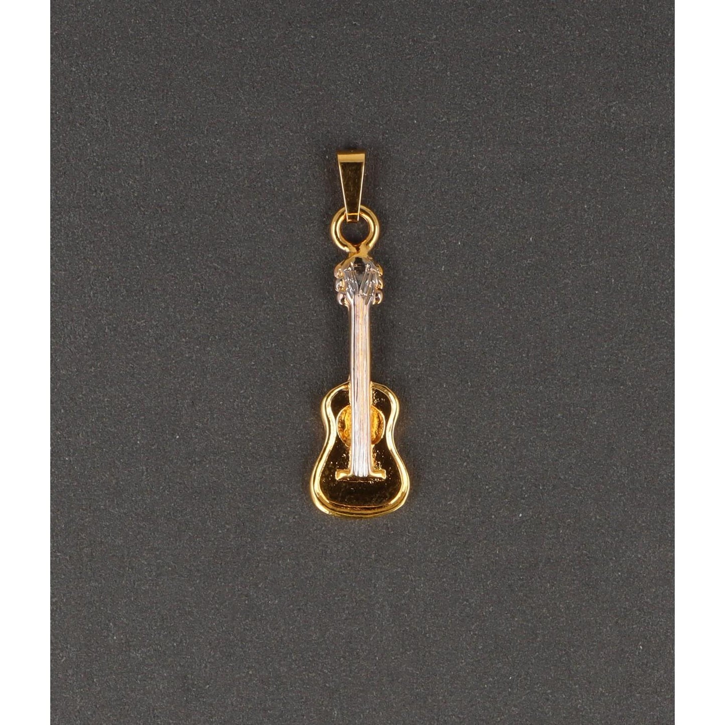 Concert guitar pendant, gold-plated. Without chain