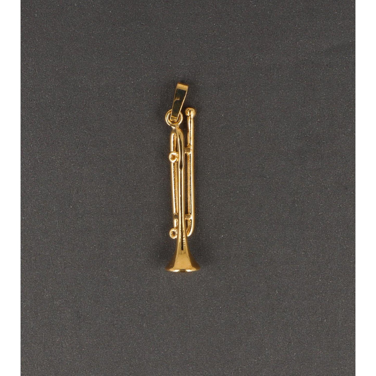 Fanfare pendant, gold-plated, without chain