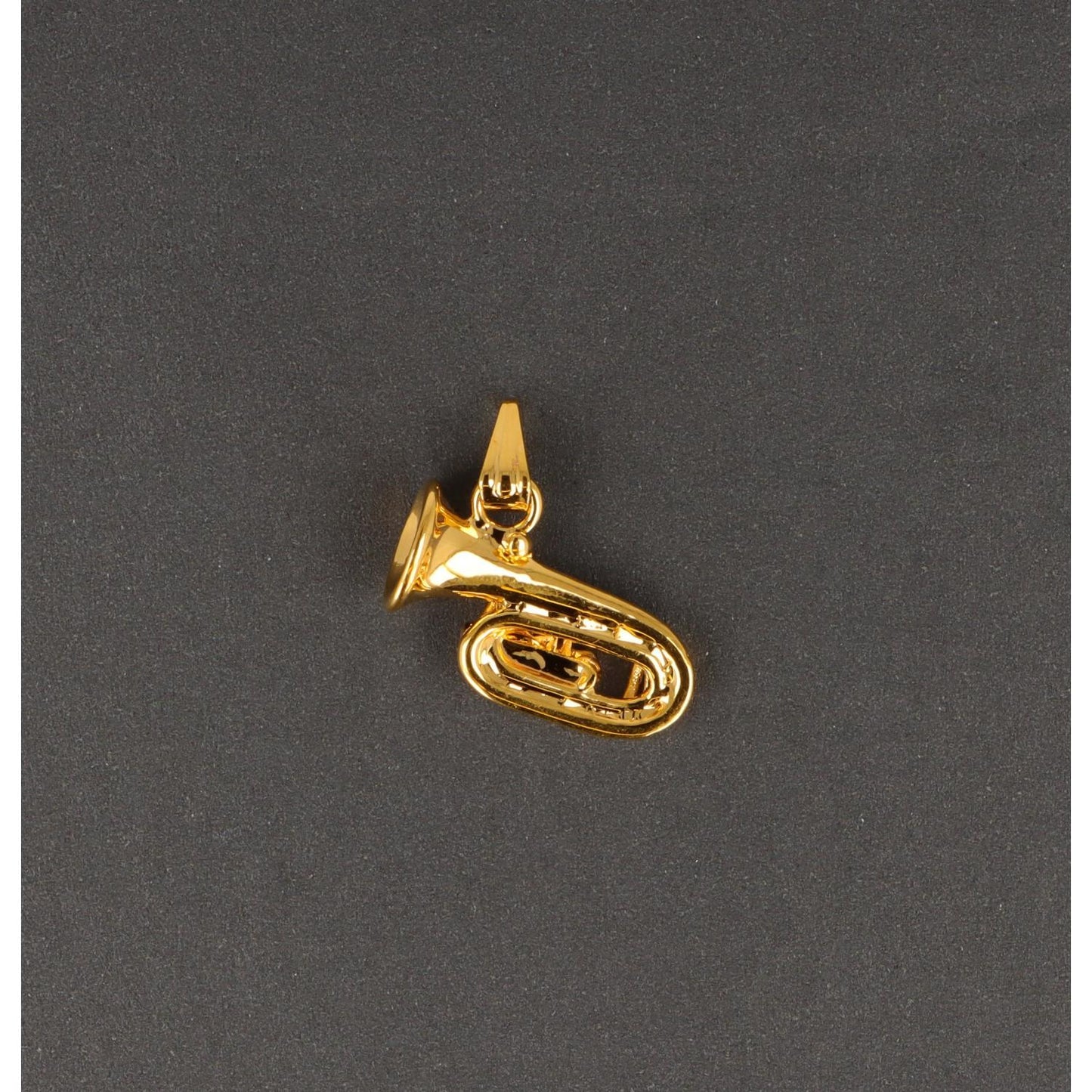 Tuba pendant, without chain, gold-plated