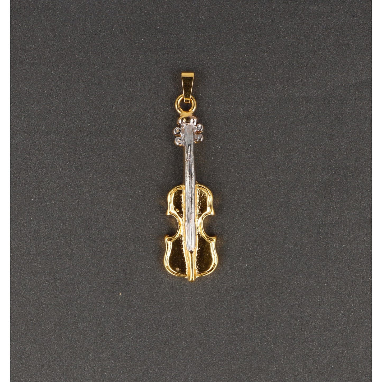 Cello pendant, gold-plated, without chain