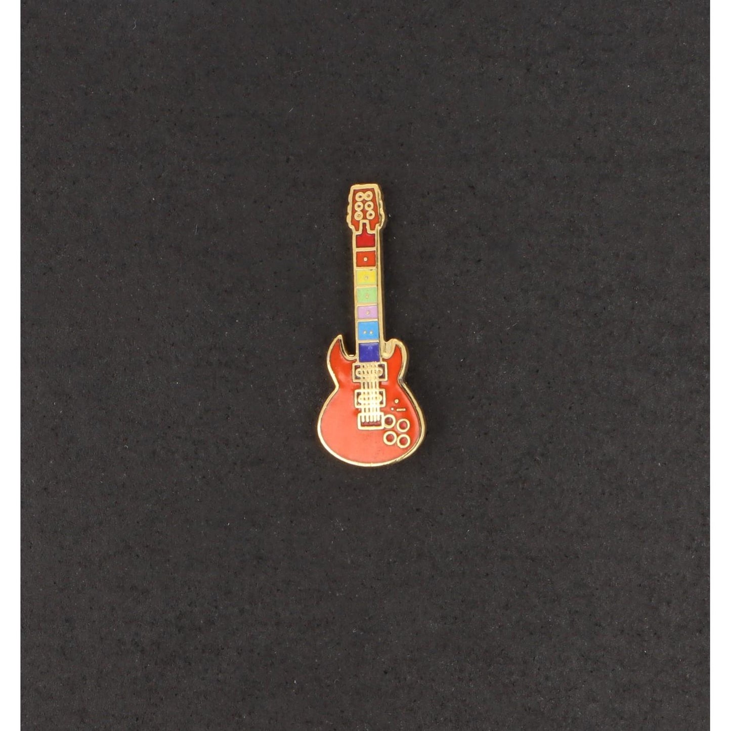 electric guitar pin, colorful