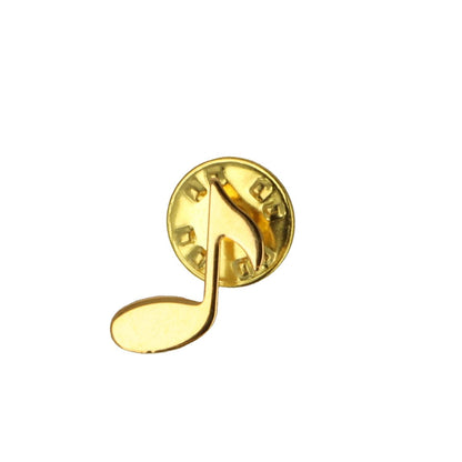 Pin gold-plated, eighth note or sixteenth note