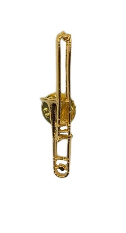 Trombone Pin, gold-plated