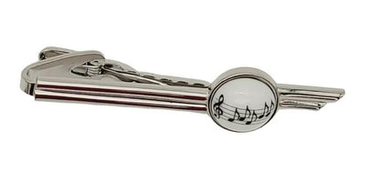 Tie clip ceramic, musical note