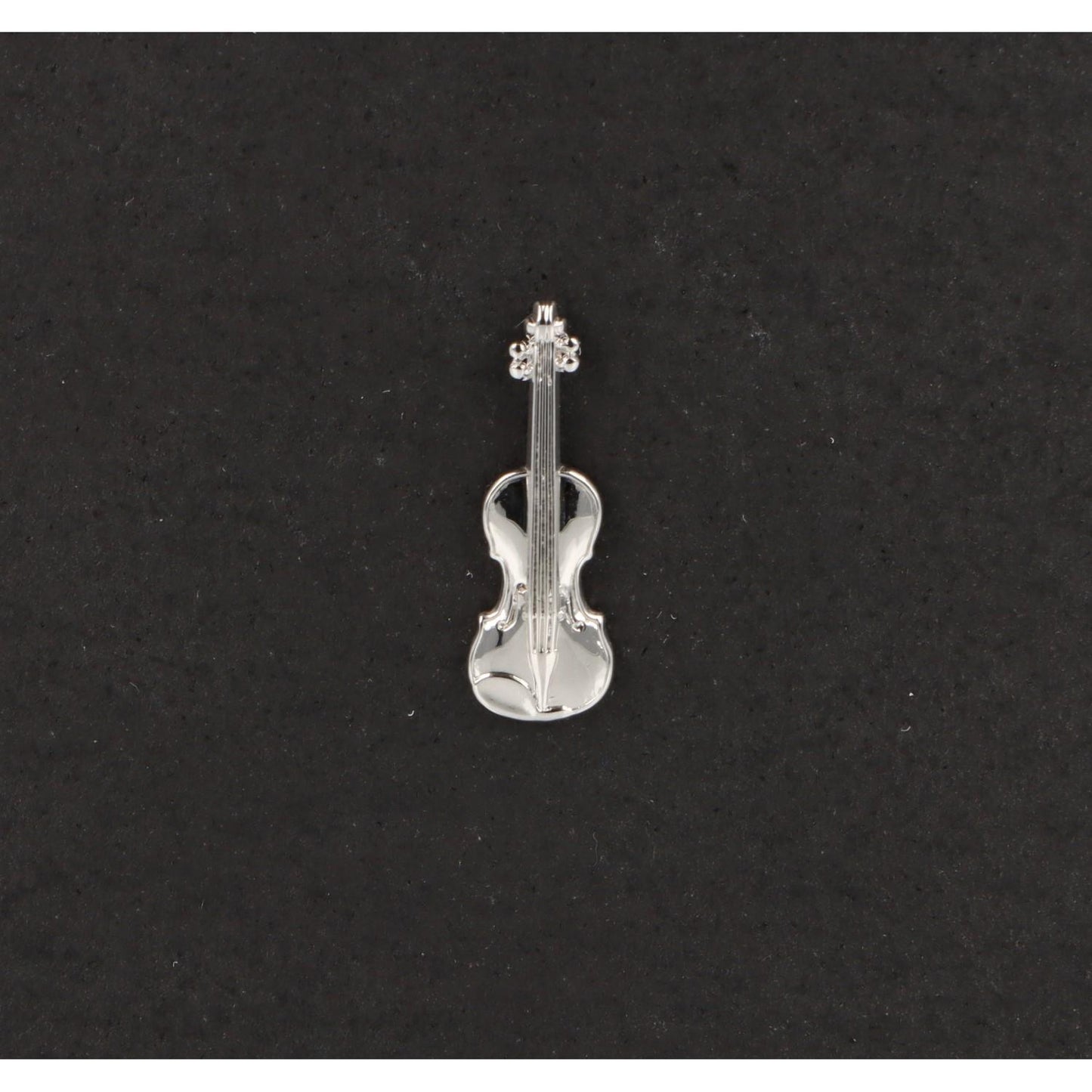 Violin pin, silver-plated or gold-plated