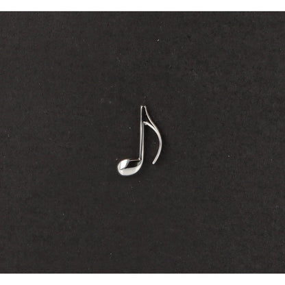 Achtelnote-Pin, versilbert