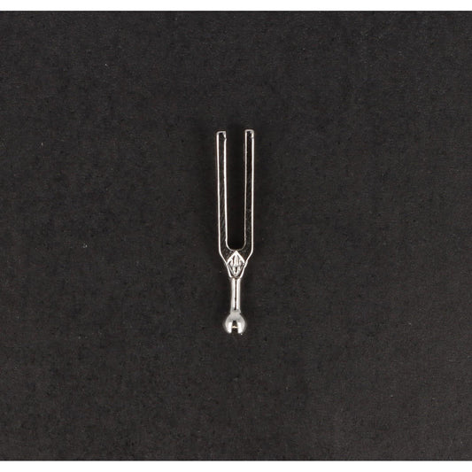 tuning fork pin, silver-plated or gold-plated