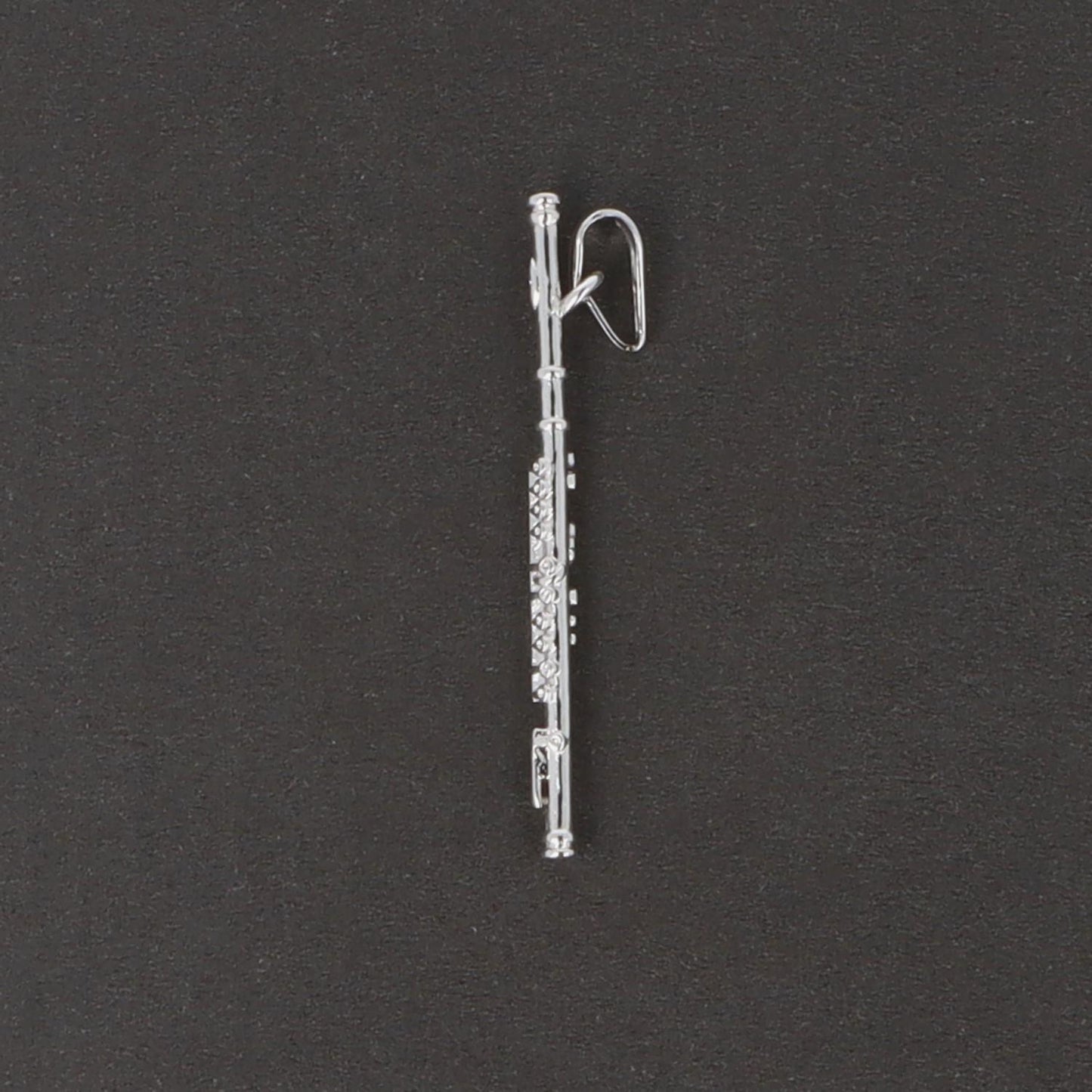 Flute pendant, without chain, silver-plated or gold-plated