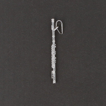 Flute pendant, without chain, silver-plated or gold-plated