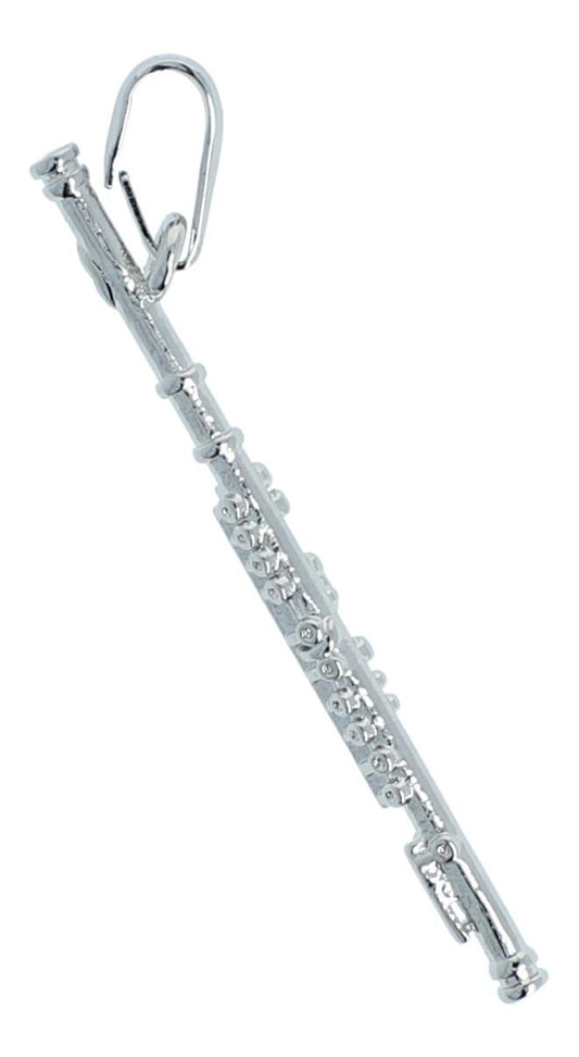 Flute pendant, without chain, silver-plated or gold-plated